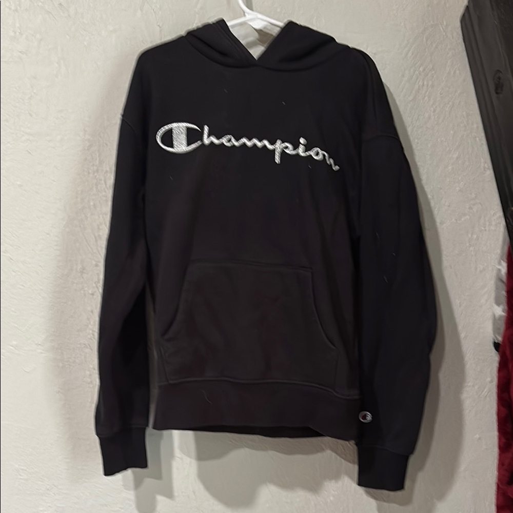 Champion Classic Black Pullover Hoodie